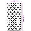 vidaXL Outdoor-Teppich ARAKIL Blau 80x150 cm PP