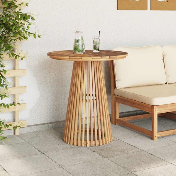 vidaXL Beistelltisch Braun 70 x 70 x 75 cm Massivholz Teak