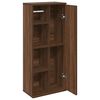 vidaXL Badezimmerschrank mit Rollenhalter Braun Eichen-Optik