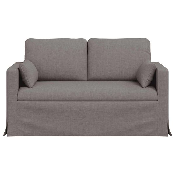 vidaXL Sofa Taupe Gesamtabmessungen: 139 x 78 x 80 cm (B x T x H) Samt