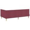 vidaXL Eckbettgestell mit Matratze Sonstiges 2 pcs Grau Stoff