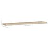 vidaXL Schweberegal Eichen-Optik 120x23,5x3,8 cm MDF