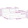 vidaXL Boxspringbett mit Matratze Dunkelbraun 200 x 180 cm Polyester