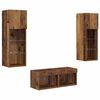 vidaXL TV-Wandregale 4 pcs Artisan-Eiche Holzwerkstoff