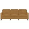 vidaXL 3-Sitzer-Sofa Braun 180 cm Samt