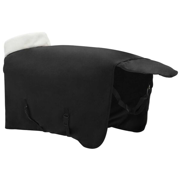 vidaXL Pferdedecke Schwarz 95 cm Polarfleece