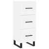 vidaXL Highboard Wei&szlig; 34,5x34x180 cm Holzwerkstoff