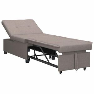 vidaXL Schlafsofa Ausziehbar Taupe 194 x 50 x 82 cm Stoff