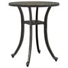 vidaXL Gartentisch Bronzen &Oslash;48x53 cm Aluminiumguss