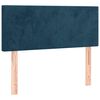 vidaXL Boxspringbett mit Matratze Dunkelblau 90x200 cm Samt