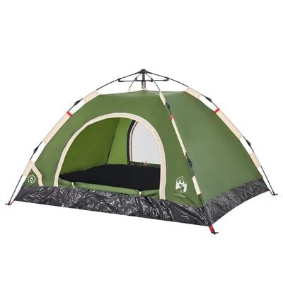 vidaXL Campingzelt 2 Personen Grün Quick Release