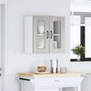 vidaXL K&uuml;chen-H&auml;ngeschrank mit Glast&uuml;r Kalmar Grau Sonoma Holzwerkstoff