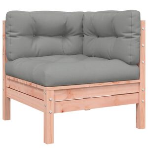 vidaXL Garten-Ecksofa mit Kissen Massivholz Douglasie