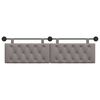 vidaXL H&auml;ngevorderseite Wandmontiert Taupe 170 x 55 x 7 cm Stoff