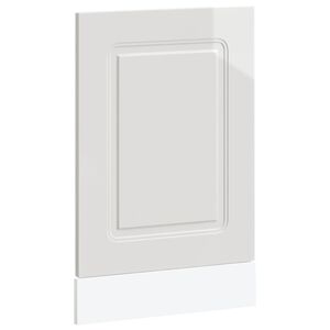 vidaXL Geschirrsp&uuml;lerblende Kalmar Hochglanz-Wei&szlig; 45x1,5x67 cm
