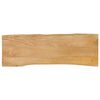 vidaXL Tischplatte mit Baumkante 110x40x2,5 cm Massivholz Mango