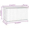 vidaXL Gartenbox Braun 171 x 99 x 93 cm