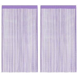 vidaXL Fadenvorh&auml;nge 2 Stk. Lila 140x250 cm