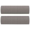 vidaXL 2-Sitzer-Sofa mit Zierkissen Taupe 140 cm Stoff