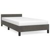 vidaXL Bettgestell ohne Matratze Dunkelgrau 90x200 cm Samt