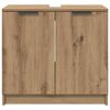 vidaXL Badezimmerschrank mit T&uuml;r Artisan-Eiche 64,5 x 33,5 x 59 cm