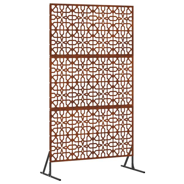 vidaXL Sichtschutz Grau 100 x 50 x 180 cm Wetterfeststahl
