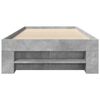 vidaXL Bettgestell Betongrau 90x190 cm Holzwerkstoff