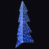 vidaXL Weihnachtsbaum mit 160 LEDs Blau 150 cm Acryl