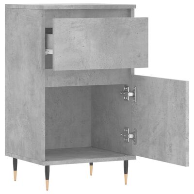 vidaXL Sideboards 2 Stk. Betongrau 40x35x70 cm Holzwerkstoff