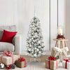 vidaXL K&uuml;nstlicher klappbarer Weihnachtsbaum Gr&uuml;n und Wei&szlig; 120 cm