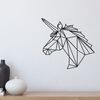 Homemania Wanddekoration Einhorn 53x50 cm Stahl Schwarz