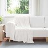 vidaXL &Uuml;berwurfdecke Wei&szlig; 130 x 150 cm Fleece