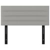 vidaXL Kopfteil Hellgrau 100x5x78/88 cm Stoff