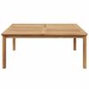 vidaXL Couchtisch Braun 110 x 110 x 45 cm Massivholz Teak