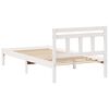 vidaXL Bettrahmen Wei&szlig; 75 x 190 cm Massives Kiefernholz