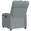 vidaXL Massage-Relaxsessel, hellgrauer Stoff