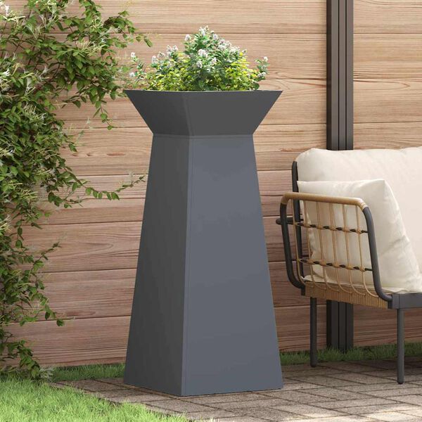 vidaXL S&auml;ulen Pflanzer 2 pcs Anthrazit 40 x 40 x 100 cm