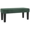 vidaXL Boxspringbett mit Matratze Dunkelgr&uuml;n 80x200 cm Samt