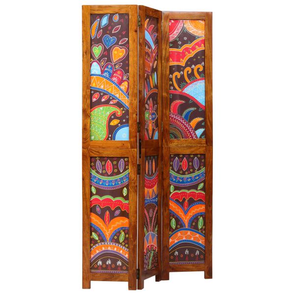 vidaXL Raumteiler Honigbraun 105 x 1,5 x 180 cm Massivholz Akazie