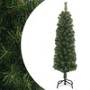 vidaXL K&uuml;nstlicher Weihnachtsbaum Schlank mit St&auml;nder Gr&uuml;n 150 cm PVC