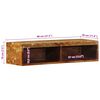 vidaXL TV-Wandschrank 80x30x19 cm Altholz Massiv