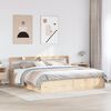 vidaXL Massivholzbett mit Kopfteil 200x200 cm Kiefer