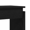 vidaXL Konsolentisch Schwarz Eichen-Optik 80 x 30 x 102 cm