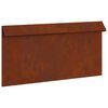 vidaXL Schneckenzaun 50 x 3,5 x 25 cm Wetterfeststahl Rostig