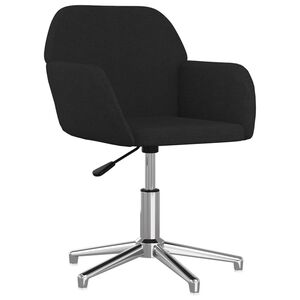 vidaXL B&uuml;rostuhl Drehbar Schwarz Stoff