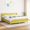 vidaXL Boxspringbett mit Matratze Gr&uuml;n 160x200 cm Stoff
