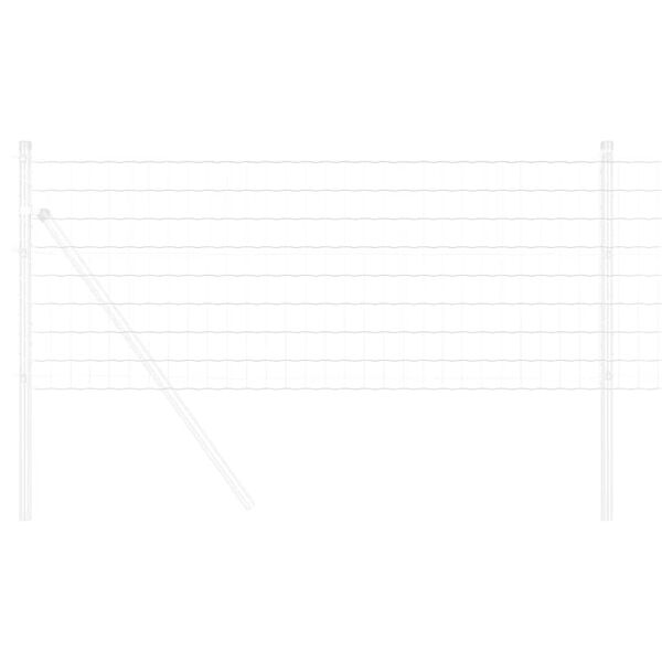 vidaXL Eurozaun 0,8 x 25 m PVC-beschichtetes Eisen