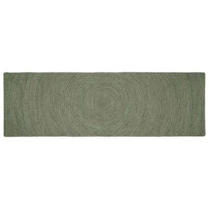 vidaXL Bereichsteppiche Olive Gr&uuml;n 80 x 200 cm Jute