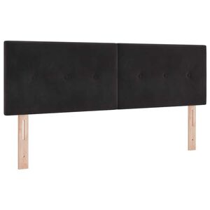 vidaXL Kopfteil mit Kopfteil Schwarz 144 cm Kunstleder