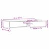 vidaXL Bettschubladen Altholz 90 x 36,5 x 16,5 cm Holzwerkstoff